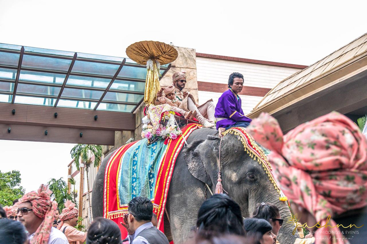 Groom entry